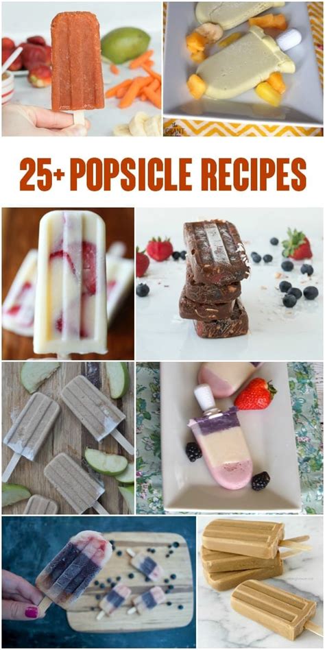 25+ Popsicle Recipes - mom makes dinner