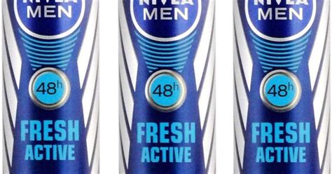 Nivea Deo for Men Spray Antiperspirant, Fresh Active , 150ml (Pack of 3)