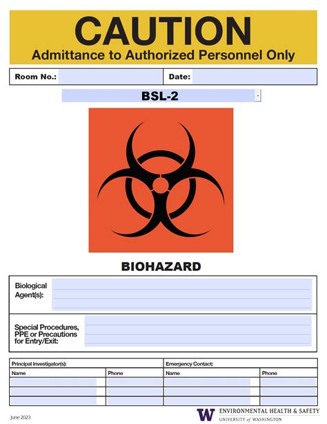 Caution And Warning Signs Ehs