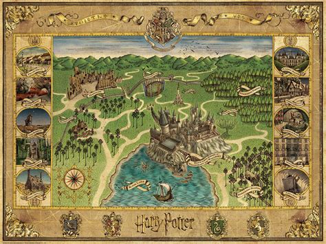 Hogwarts School Map