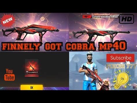 Finally I Got Cobra Mp40 In Last Spin Freefire Viralvideo