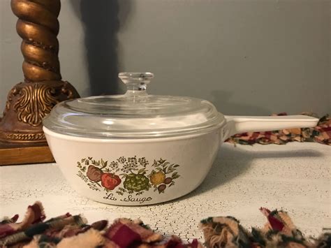 Vintage Corning Ware La Sauge Spice Of Life Sauce Panskillet Etsy