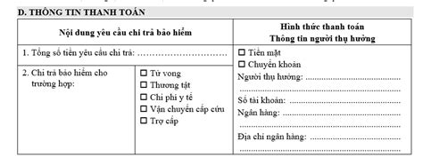 C Ch Ghi Gi Y Y U C U Tr Ti N B O Hi M Pvi Care Claim Form