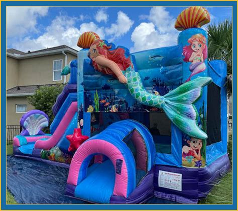 Mermaid Bounce House Rental Inflatable Rentals Lets Jump Events