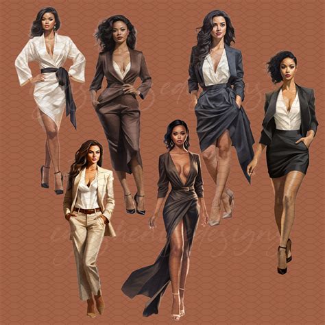 Girl Boss Clipart Boss Babe Clipart Boss Lady Clipart Glam Clipart Fashion Girl Clipart