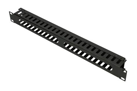 Organizer kabli 1U 19" z metalową osłoną - Sklep, Opinie, Cena w Allegro.pl