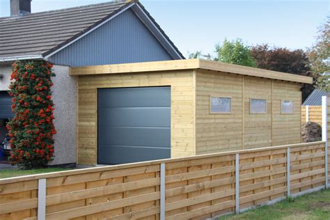 Moderne Houten Garage Garage Moderne En Bois Garage Bois Toit Plat