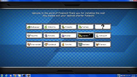 Pixelmon Tutorialhow To Change Your Starter Pokemon And How To Make It