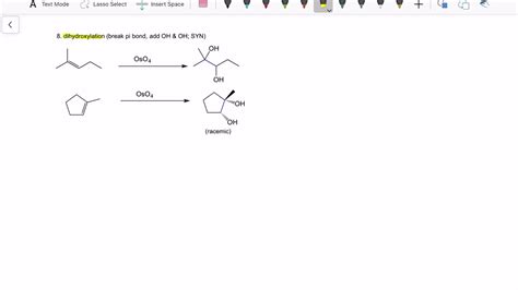 Syn-diol formation from alkenes - YouTube