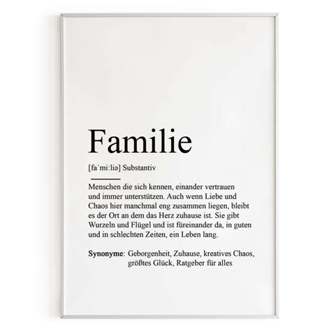 Poster Familie Definition Deine Herzensbotschaft Im Xxl Format Gr E