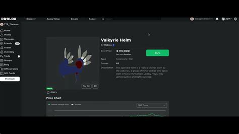 Buying Valkyrie Helm Roblox Youtube