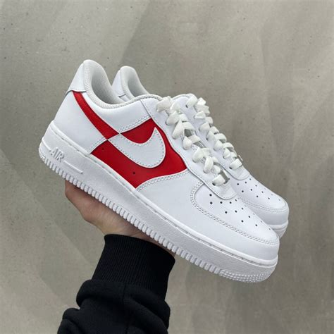 Custom AIR FORCE 1 - Two tone (red) - TA Customs