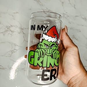 Grinch Beer Can Glass Christmas Beer Can Glass Christmas Gift Iced ...