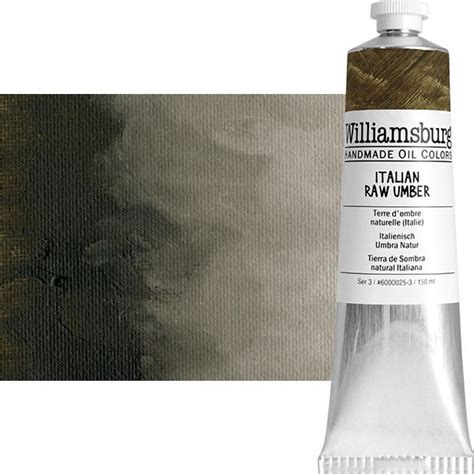 Williamsburg Handmade Oil Paint Italian Raw Umber Ml Tube Jerry