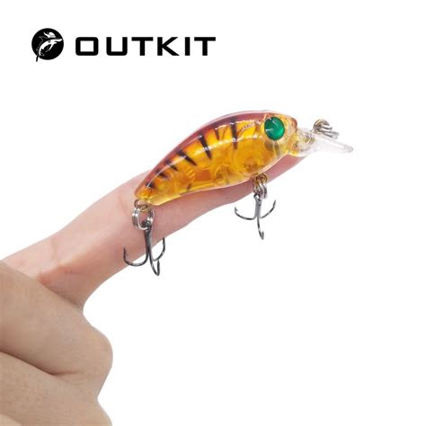 OUTKIT 1 piezas 5 cm 3 89g nadar pez señuelo de pesca Artificial duro