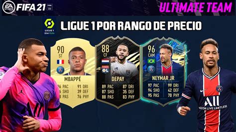 MEJORES JUGADORES LIGUE 1 POR RANGO DE PRECIO FIFA 21 LIGA FRANCESA