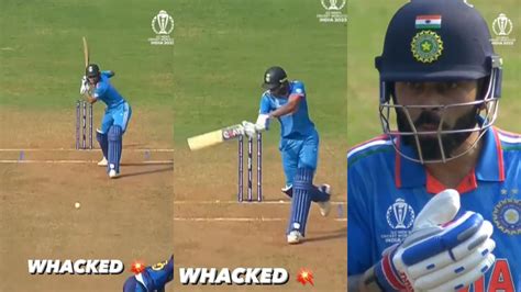 Cwc 2023 Watch Virat Kohlis Stoked Reaction After Shubman Gills