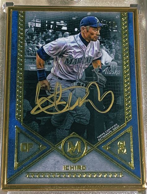 Ichiro 2019 Topps Museum Collection Framed Auto 10 Gold Patrallel 直筆