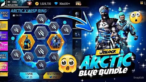 New Arctic X Wisp Ring Event Free Fire Max Arctic Blue Bundle Return