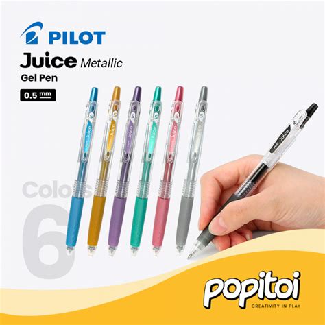 Jual Pilot JUICE METALLIC Gel Pen 0.5 mm Pulpen Series Metalik Bolpoin ...