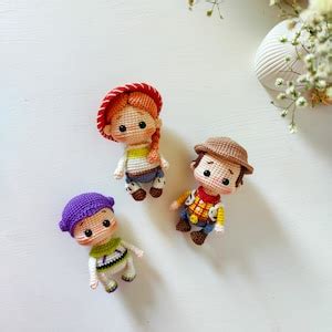 3 in 1/woody, Jessie, Buzz. Toys Story English Patterns - Etsy