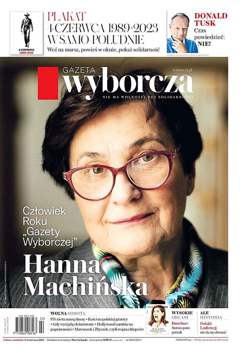 Hanna Machi Ska Cz Owiekiem Roku Gazety Wyborczej Gazeta