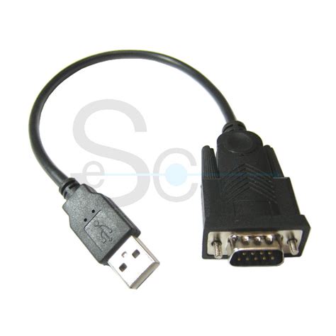 D Sub Pin Male To Usb A Male Rs Cable Black Seconn International