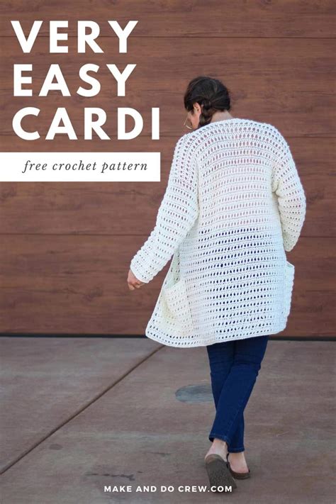 Easy Crochet Long Cardigan Free Very Easy Boho Pattern