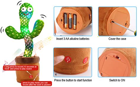 Amazon M Mitlink Dancing Talking Cactus Repeats What You Say