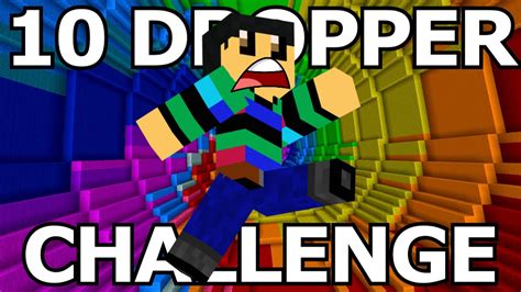 De 10 Dropper Challenge In Minecraft Youtube