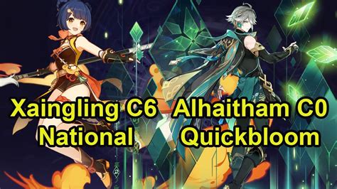 Xiangling National Alhaitham Quickbloom Spiral Abyss Floor Genshin