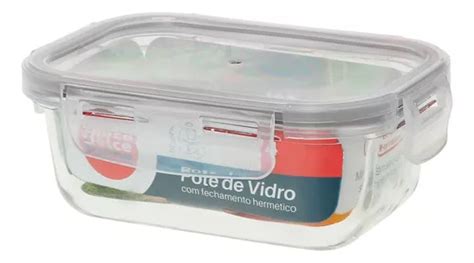 Pote Hermético De Vidro Marmita micro ondas forno 420ml