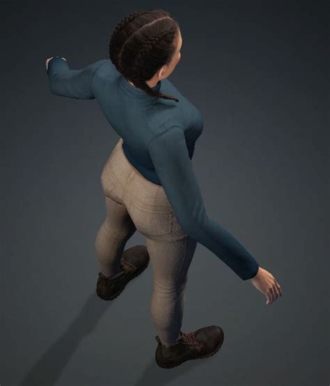D Model Woman Naked Hight Quality Real Time VR AR Low Poly CGTrader
