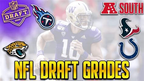 2020 NFL Draft Grades AFC South YouTube