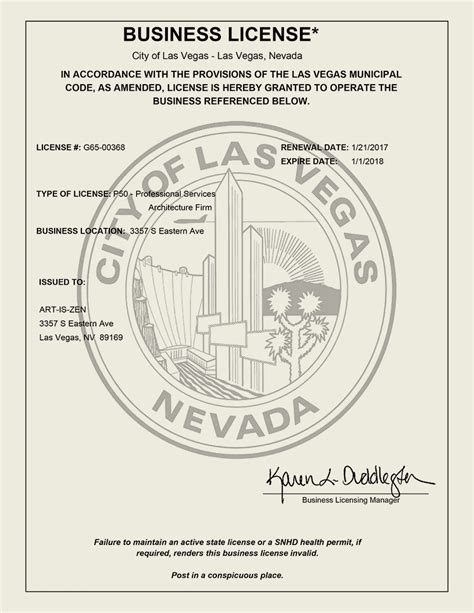 How To Open A Business License In Nevada Leah Beachum S Template