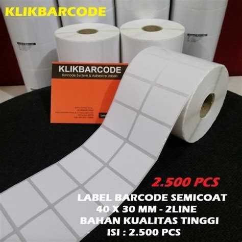 Jual Kertas Sticker Label Printer Barcode X Mm Line