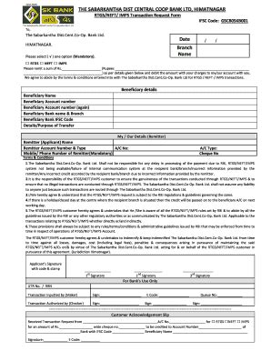 Sk Bank Rtgs Form Fill Online Printable Fillable Blank Pdffiller