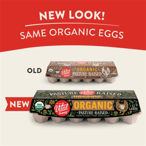 Vital Farms® Pasture Raised Large Brown Organic Eggs 12 Ct Qfc