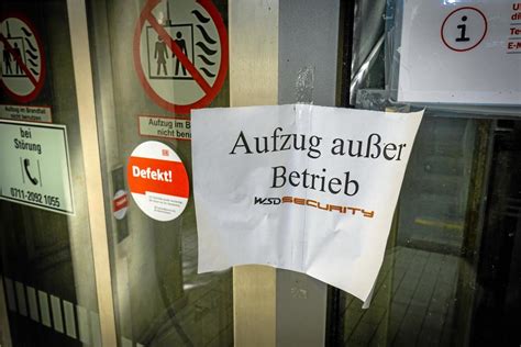 Aufz Ge Am Bahnhof Maubach Defekt