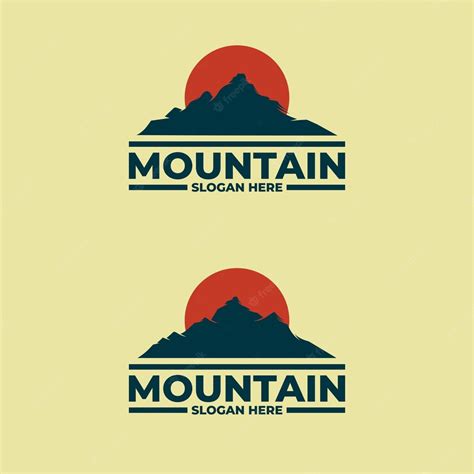 Premium Vector Mountain Logo Design Vector Illustration