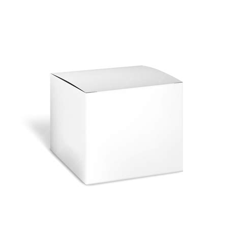 Premium Vector Blank White Square Carton Box Vector Mockup Paper