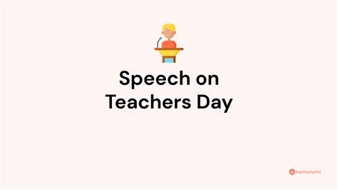 Speech on Teachers' Day