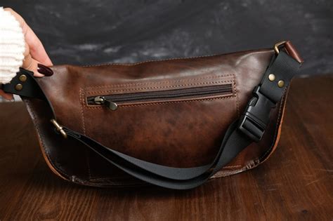 Leather Fanny Pack Brown Leather Fanny Pack Classic Design Etsy