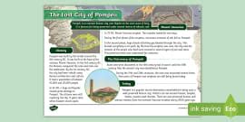 Pompeii Word Mat KS2 History Teacher Made Twinkl