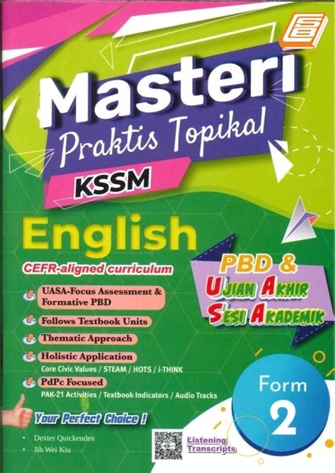 Masteri Praktis Topikal Kssm Form 2 English English Tingkatan 2 Smk