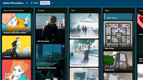 Jujutsu Shenanigans Trello Link Power Up Gaming