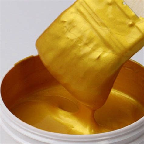 3kg Gold Paint for Metal, Metallic Gold Acrylic Paint Bronze paint acrylic ink Styro paint ...