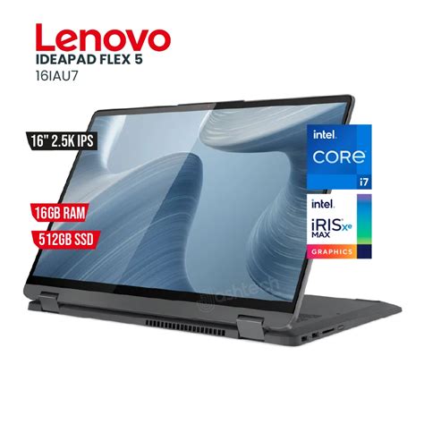 Laptop Lenovo Ideapad Flex 5 16iau7 I7 16gb 512gb 16