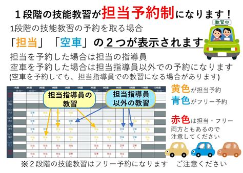 第1段階の技能教習が担当予約制になります！ Kds 北方自動車学校（北九州市小倉南区）