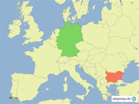 Deutschland Bulgarien Von Jomi Landkarte F R Deutschland